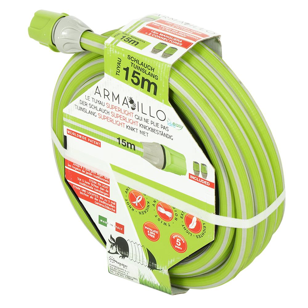 สายยางม้วน Superlight Armadillo 15 ม. สีเขียว