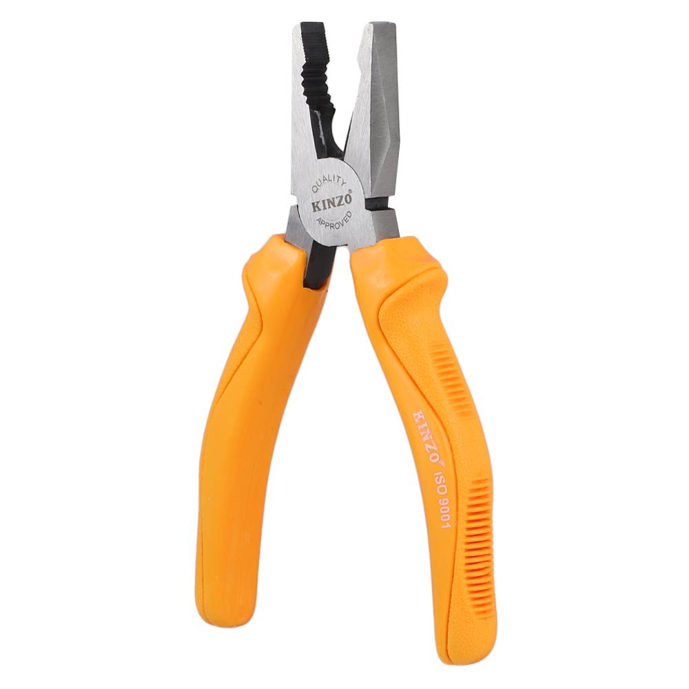 คีมปากจระเข้ชุบนิกเกิลดำ KINZO 7 นิ้ว