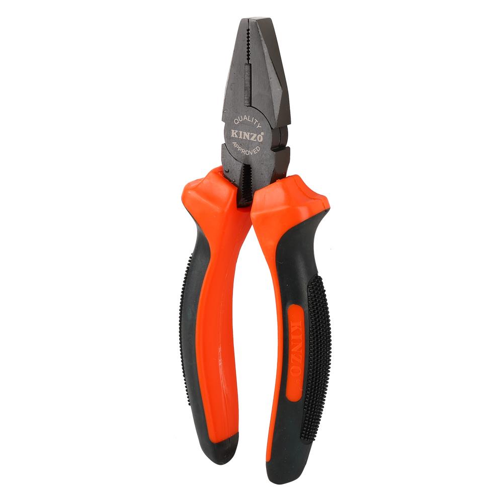 คีมปากจระเข้ชุบนิกเกิลดำ KINZO 6 นิ้ว