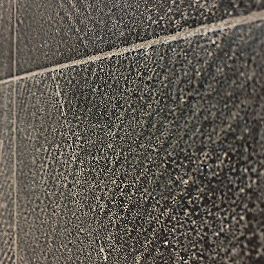 กระเบื้องพื้นพอร์ซเลน  16x16 นิ้ว COTTO คัตติ้ง สโตน ดำ PM