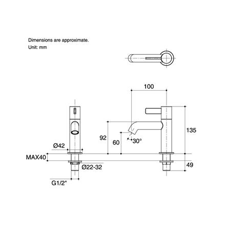 ก๊อกอ่างล้างหน้าเดี่ยว K-77150X-4CD-CP_1
