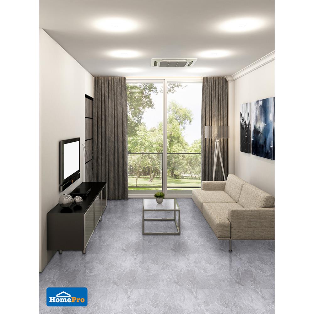 กระเบื้องพื้น 16x16 นิ้ว TARA แพสชั่นมาร์เบิล เทา PM 0.96 ตร.ม.