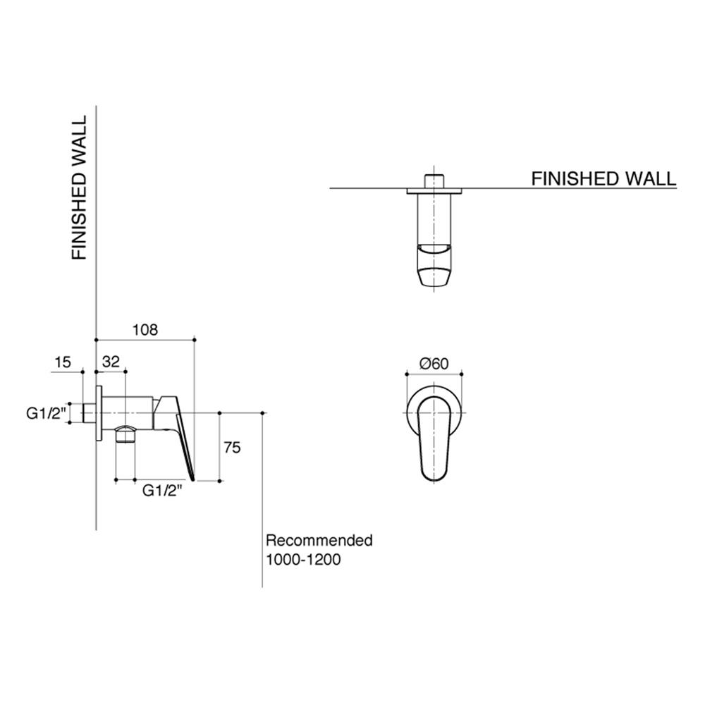 วาล์วฝักบัว ENGLEFIELD K-21889X-4CD-CP