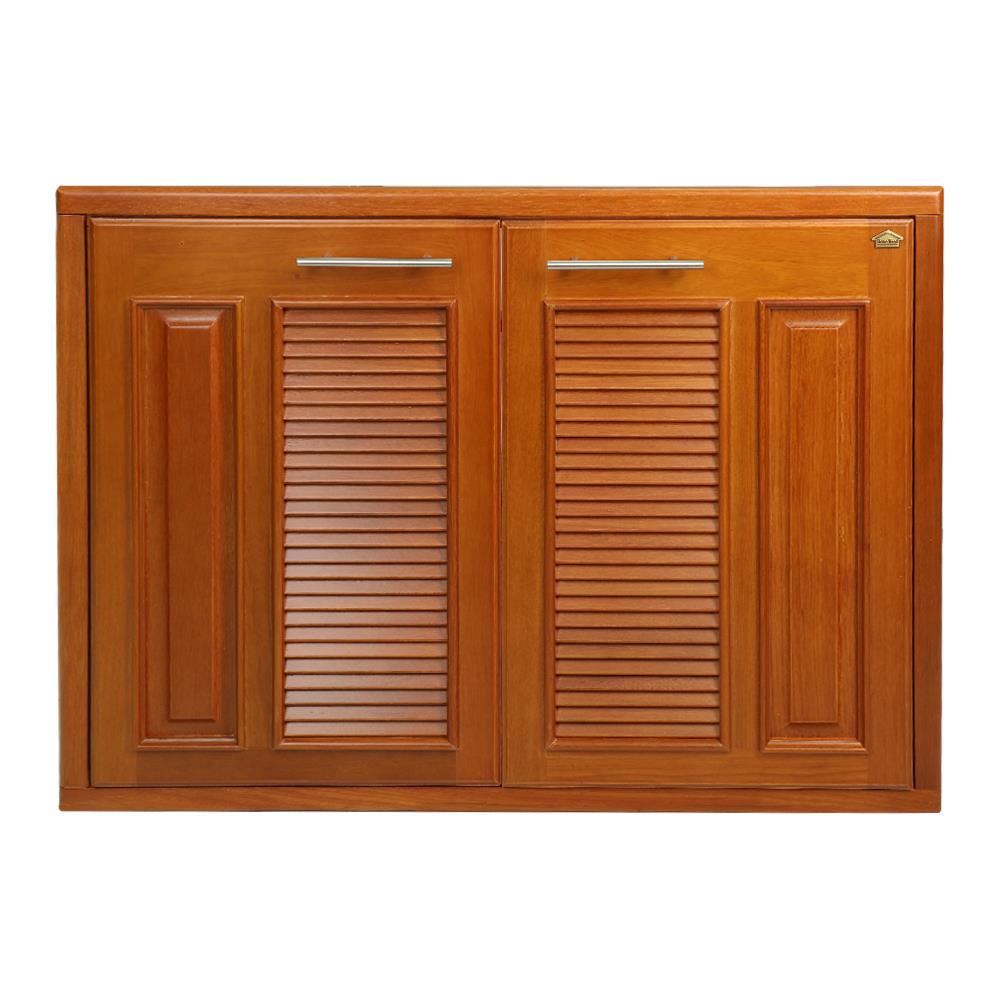 บานซิงค์คู่ HOME WOOD COZY GOLD 81x61 ซม. สีไม้