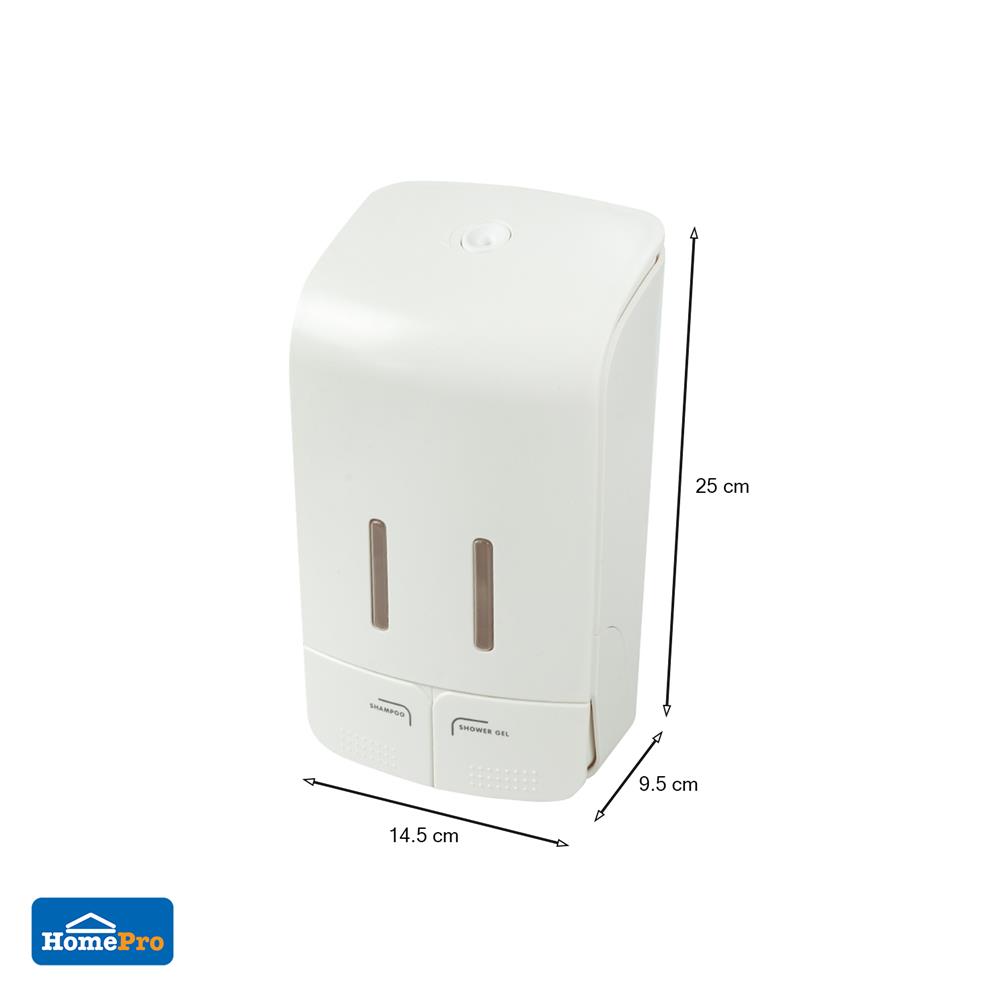 ที่กดสบู่ติดผนัง 2 ช่อง MS 054