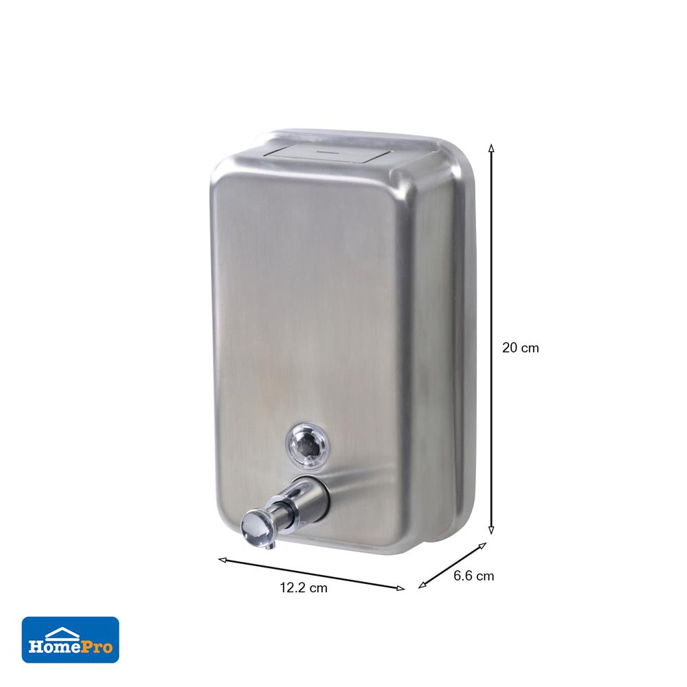 ที่กดสบู่ ติดผนัง 1 ช่อง MOYA SSD 002 1000 มล. สีโครม