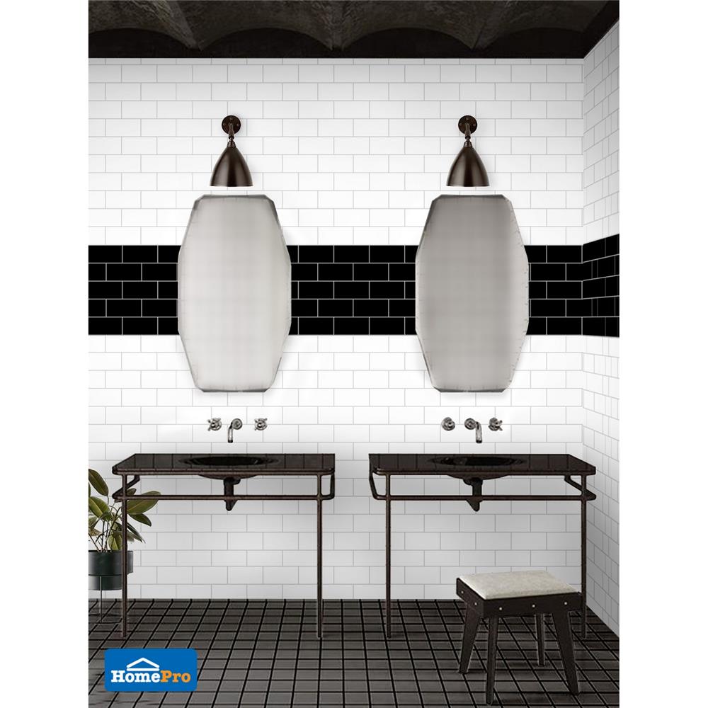 กระเบื้องผนัง 7.5x15 ซม. MULIA กลอสซี่ ไวท์ 1.01 ตร.ม.