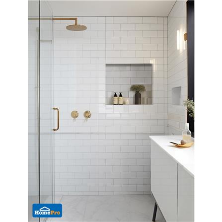 กระเบื้องผนัง 7.5x15 ซม. MULIA กลอสซี่ บีเวล ไวท์ 1.01 ตร.ม._4