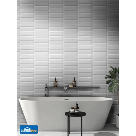 กระเบื้องผนัง 7.5x15 ซม. MULIA กลอสซี่ บีเวล ไวท์ 1.01 ตร.ม._9