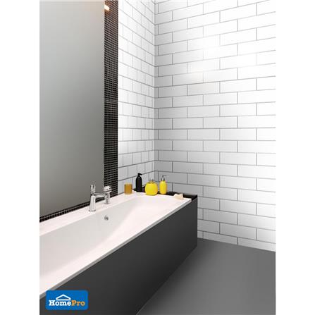 กระเบื้องผนัง 10x30 ซม. MULIA กลอสซี่ ไวท์ 0.99 ตร.ม._7