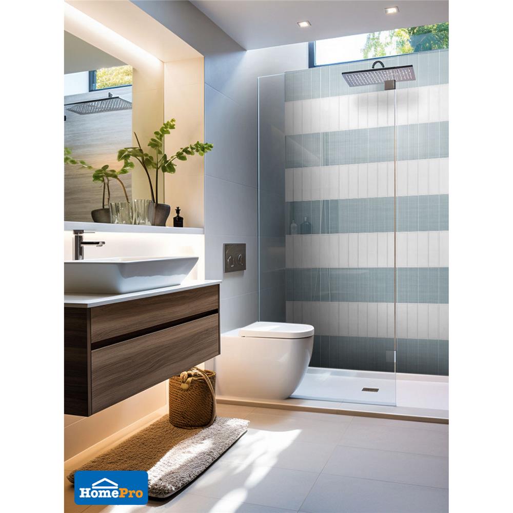 กระเบื้องผนัง 10x30 ซม. MULIA กลอสซี่ บีเวล ไวท์ 0.99M2