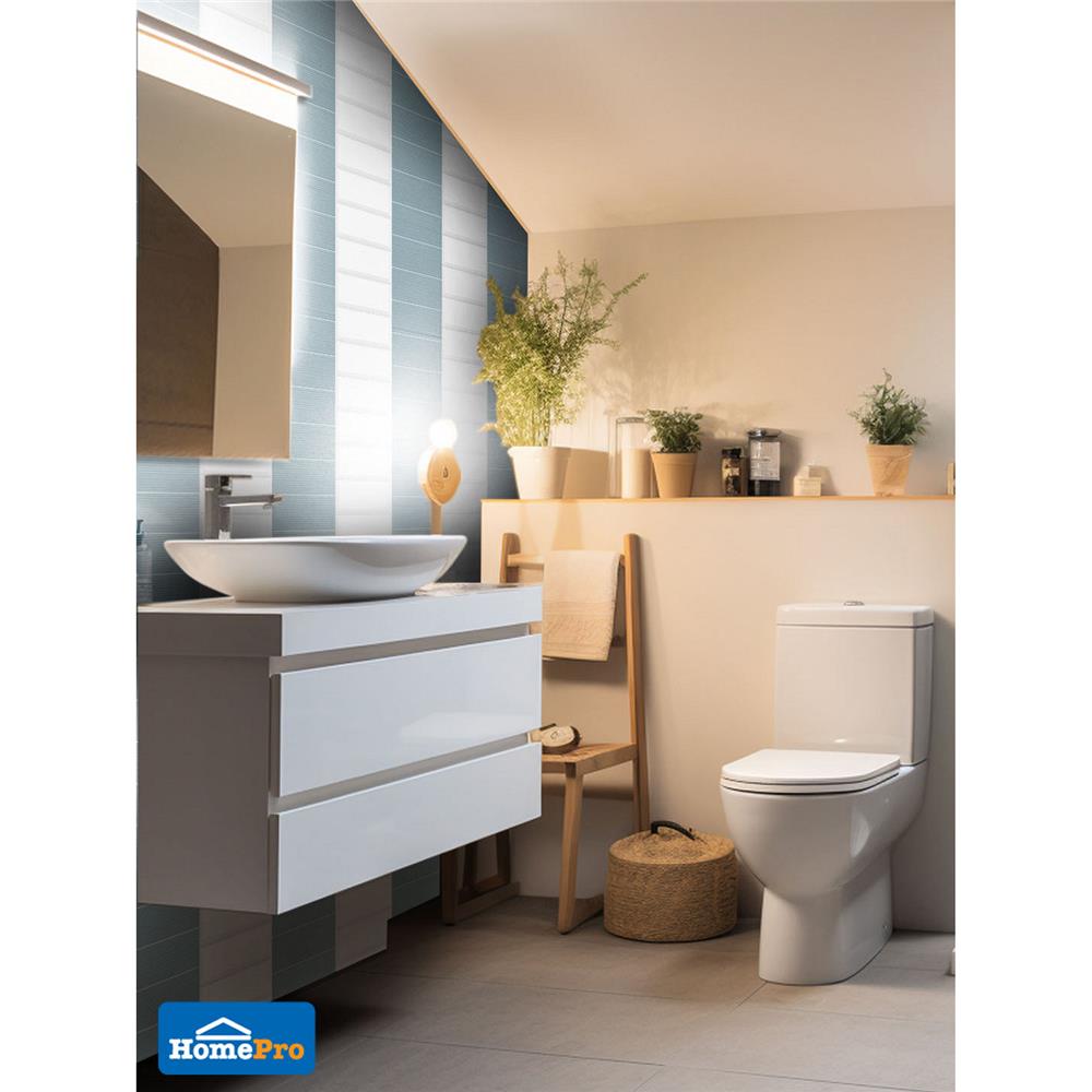 กระเบื้องผนัง 10x30 ซม. MULIA กลอสซี่ บีเวล ไวท์ 0.99M2