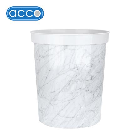 ถังขยะกลม ACCO SNOW MARBLE ขนาด 9L ลายหินอ่อน