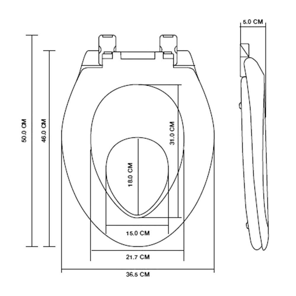 ฝารองนั่ง SLOW CLOSING C0921