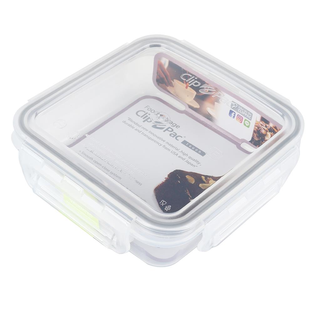 กล่องอาหาร CLIP PAC TOUCH 0.45 ลิตร สีขาวใส