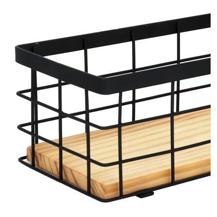 ตะกร้าผลไม้เหลี่ยม LINE YS-50076PP สีดำ_3