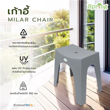 เก้าอี้ SPRING MILAR CHAIR สีเทา_5