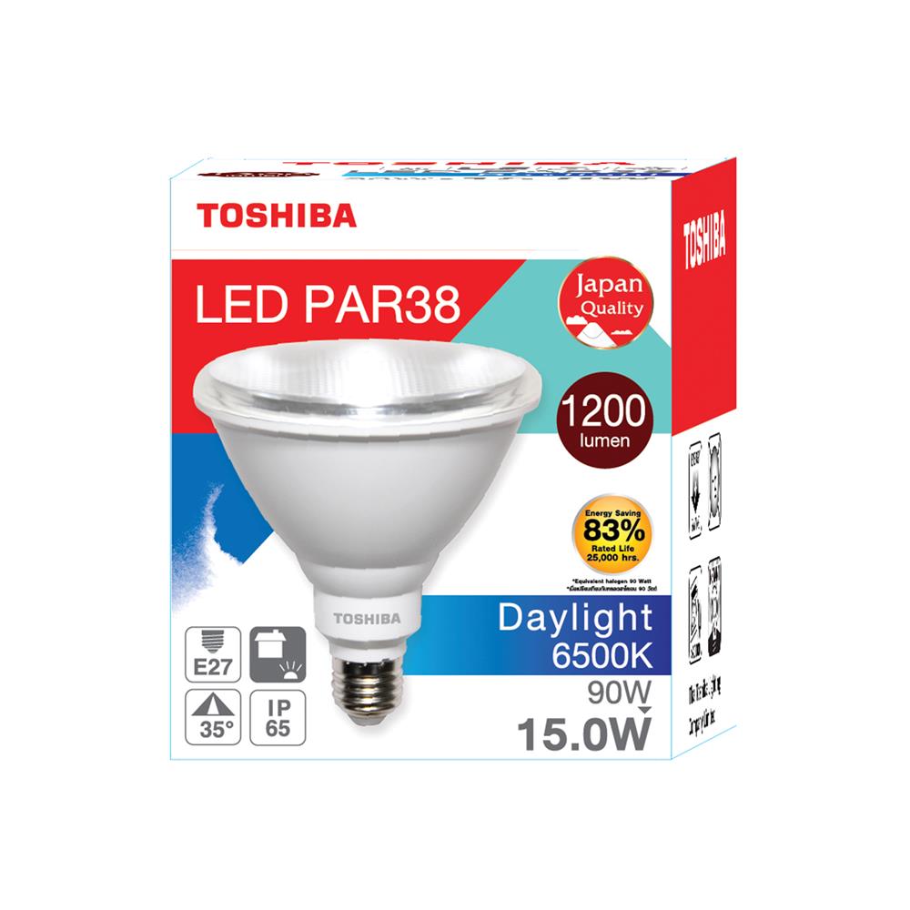 หลอด LED TOSHIBA PAR38 15 วัตต์ DAYLIGHT E27