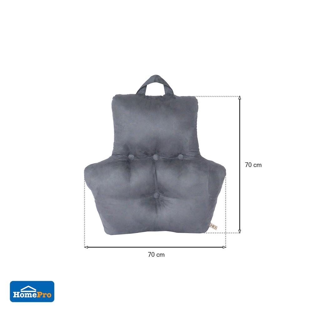 เบาะพิงหลัง HOME LIVING STYLE HOWDEN 28X28 นิ้ว สีเทา