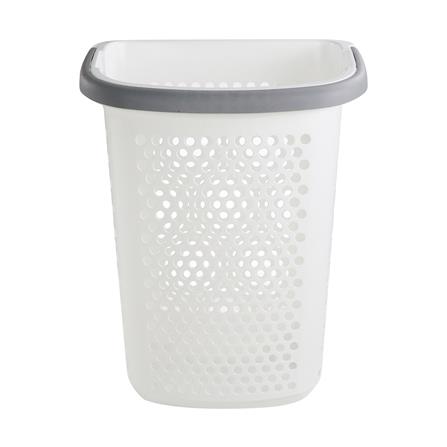 ตะกร้าผ้าล้อลาก PLIM BK-137-3 สีขาว/เทา_2