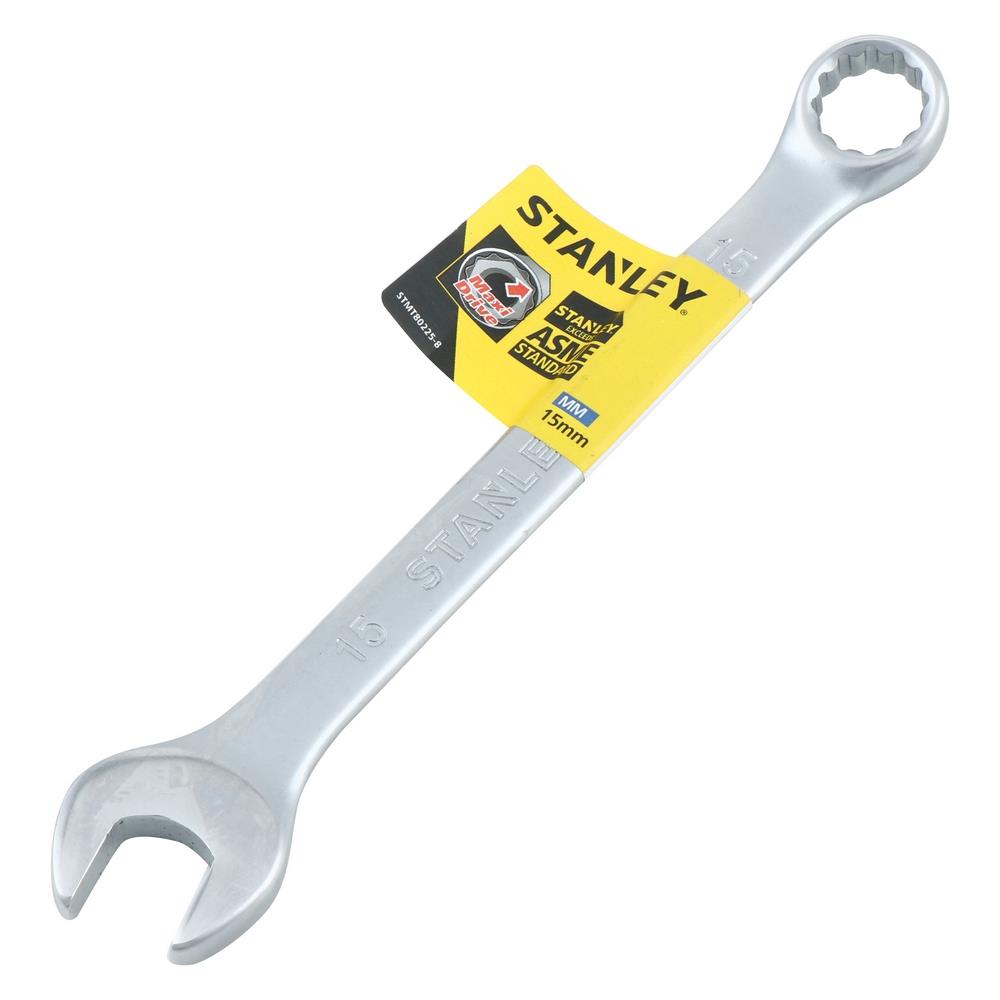 ประแจแหวนข้างปากตาย STANLEY 15 มม.