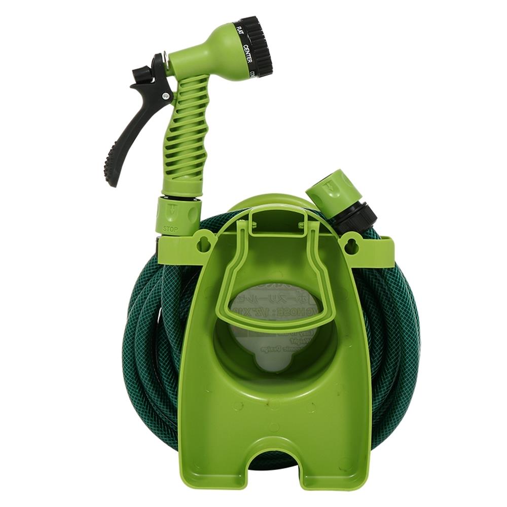 สายยางโรล ติดผนัง+ตั้งพื้น SAKURA DGS2001 1/2 นิ้วx10 ม. สีเขียว