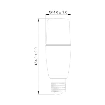 หลอด LED TOSHIBA STICK T7 11 วัตต์ WARM WHITE E27_6