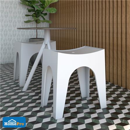 เก้าอี้พลาสติก SPRING MILAR CHAIR สีขาว_2