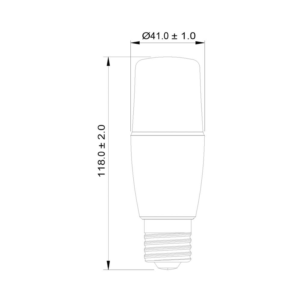 หลอด LED TOSHIBA STICK T7 8 วัตต์ WARM WHITE E27