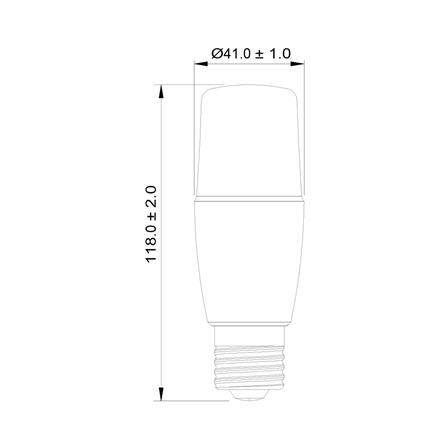 หลอด LED TOSHIBA STICK T7 8 วัตต์ WARM WHITE E27_6