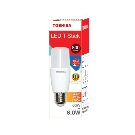 หลอด LED TOSHIBA STICK T7 8 วัตต์ WARM WHITE E27_5