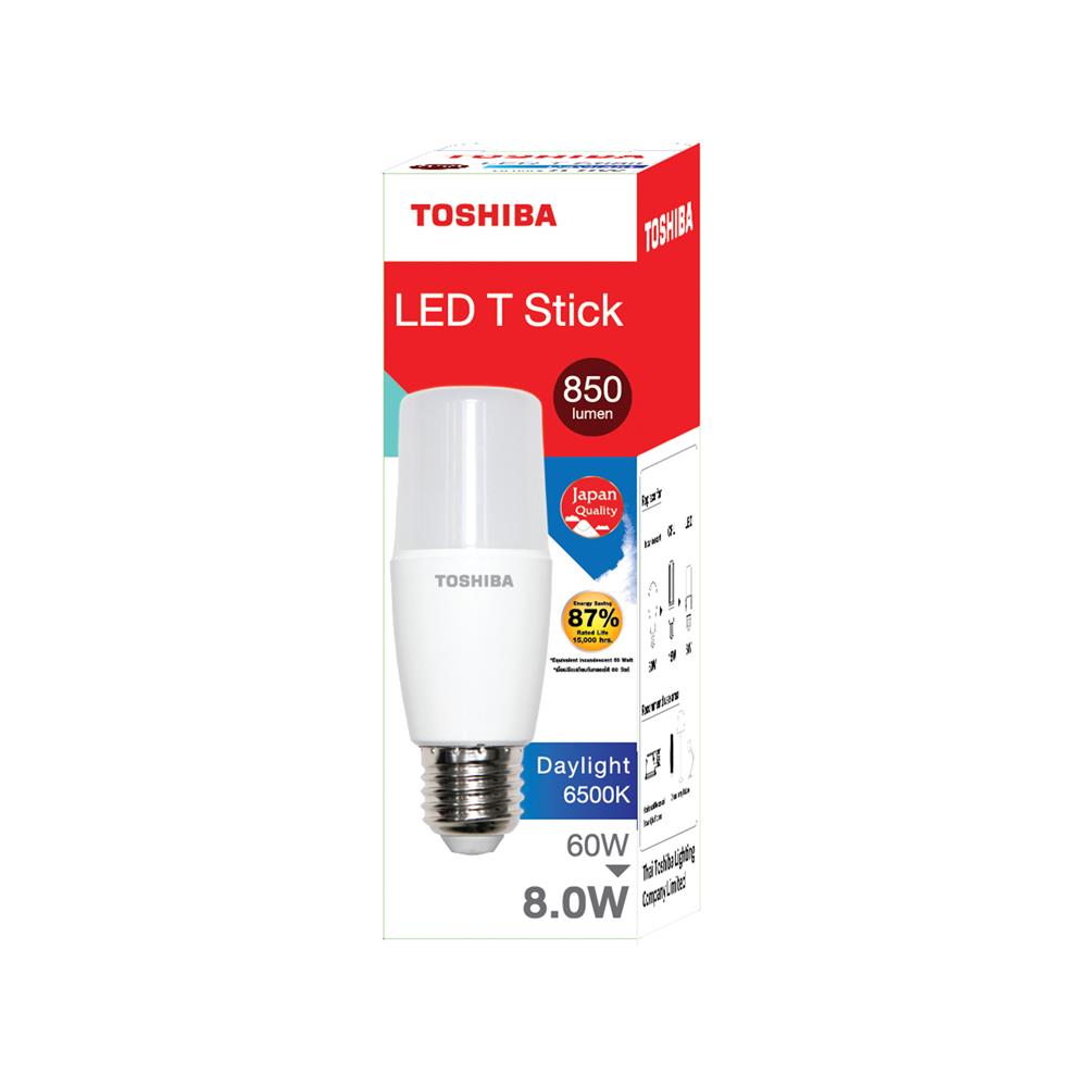 หลอด LED TOSHIBA STICK T7 8 วัตต์ DAYLIGHT E27