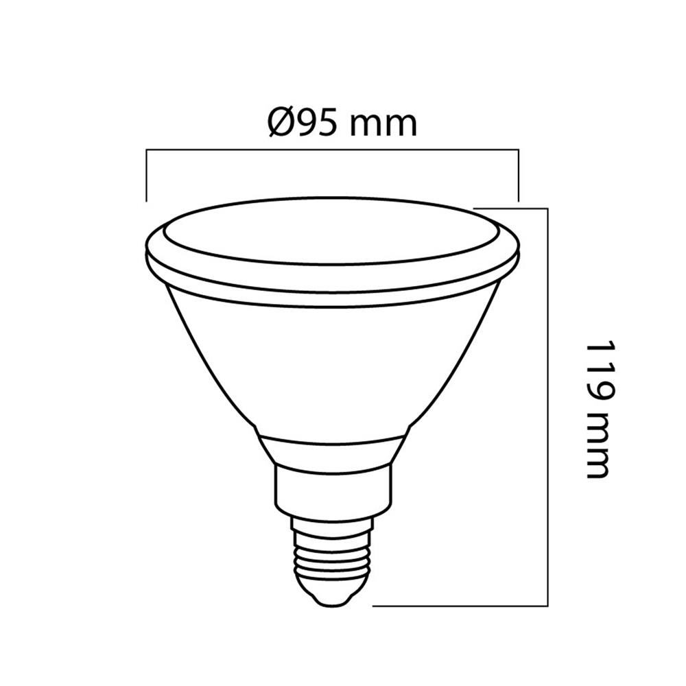 หลอดลิเนีย LED TOSHIBA ขั้ว E27 แสงวอร์มไวท์