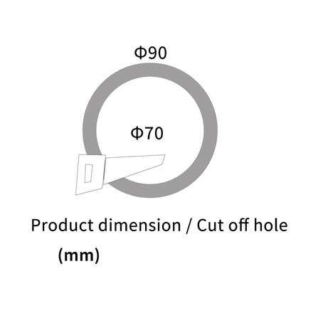 ดาวน์ไลท์ LED SHINING LCSC00727 3 นิ้ว 7 วัตต์ WARM WHITE สีขาว_7