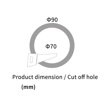 ดาวน์ไลท์ LED SHINING LCSC00740 3 นิ้ว 7 วัตต์ COOL WHITE สีขาว_8