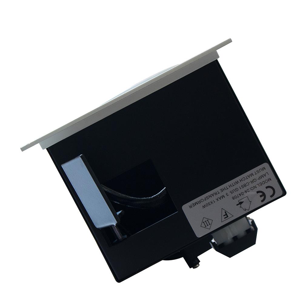 ดาวน์ไลท์ 19-01378 L&E อะลูมิเนียม สีขาว 6 นิ้ว เหลี่ยม