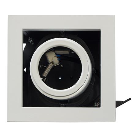 ดาวน์ไลท์ 19-01378 L&E อะลูมิเนียม สีขาว 6 นิ้ว เหลี่ยม_0