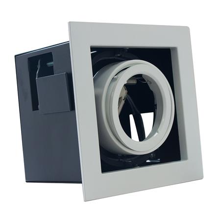 ดาวน์ไลท์ 19-01378 L&E อะลูมิเนียม สีขาว 6 นิ้ว เหลี่ยม_2