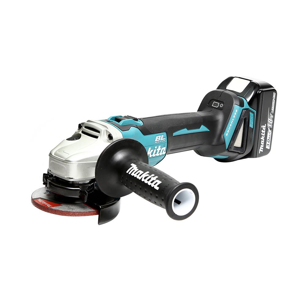 เครื่องเจียรไร้สาย (พร้อมแบตเตอรี่) MAKITA DGA404RFE 4 นิ้ว 18 โวลต์