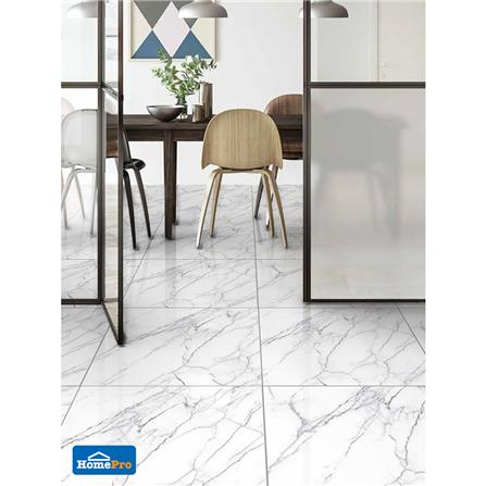 กระเบื้องพื้น 24x24 นิ้ว COTTO สโตน มาร์เบิล ขาว PM 1.44M2_4