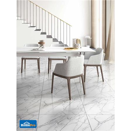 กระเบื้องพื้น 24x24 นิ้ว COTTO สโตน มาร์เบิล ขาว PM 1.44M2_5
