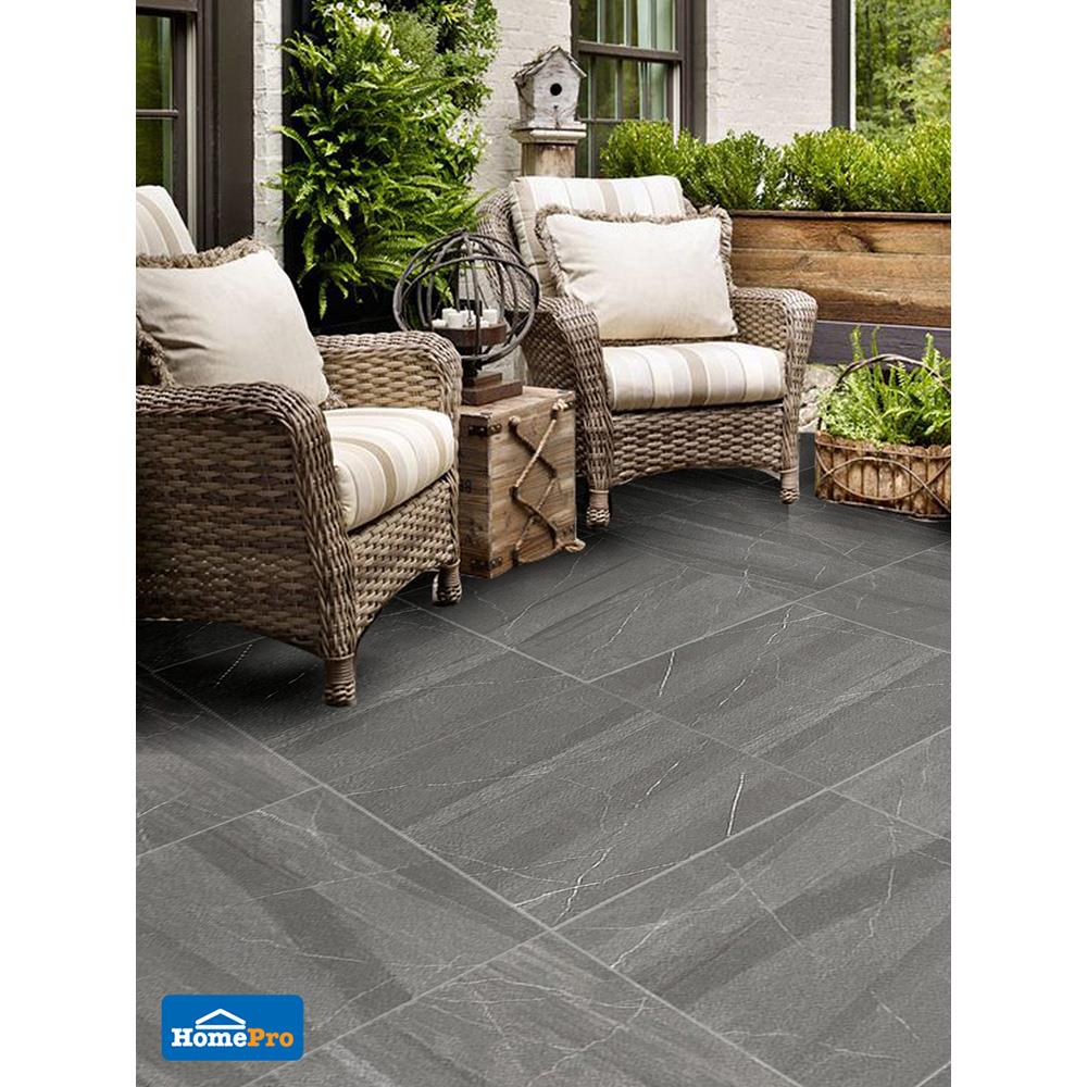 กระเบื้องพื้น 50x50 ซม. DURAGRES ทอร์นาโด เทาเข้ม EXC A