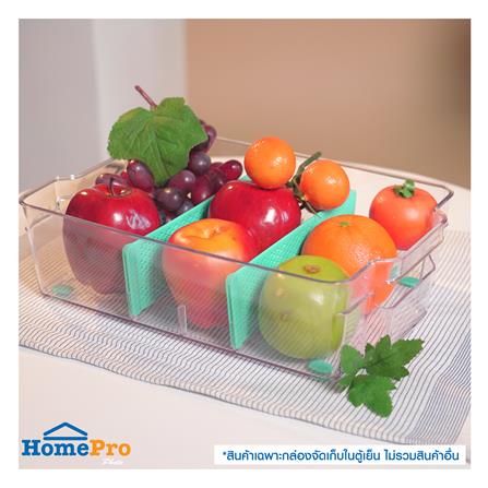 กล่องจัดเก็บในตู้เย็นแบบแบ่งช่องซ้อนได้ S KECH_4