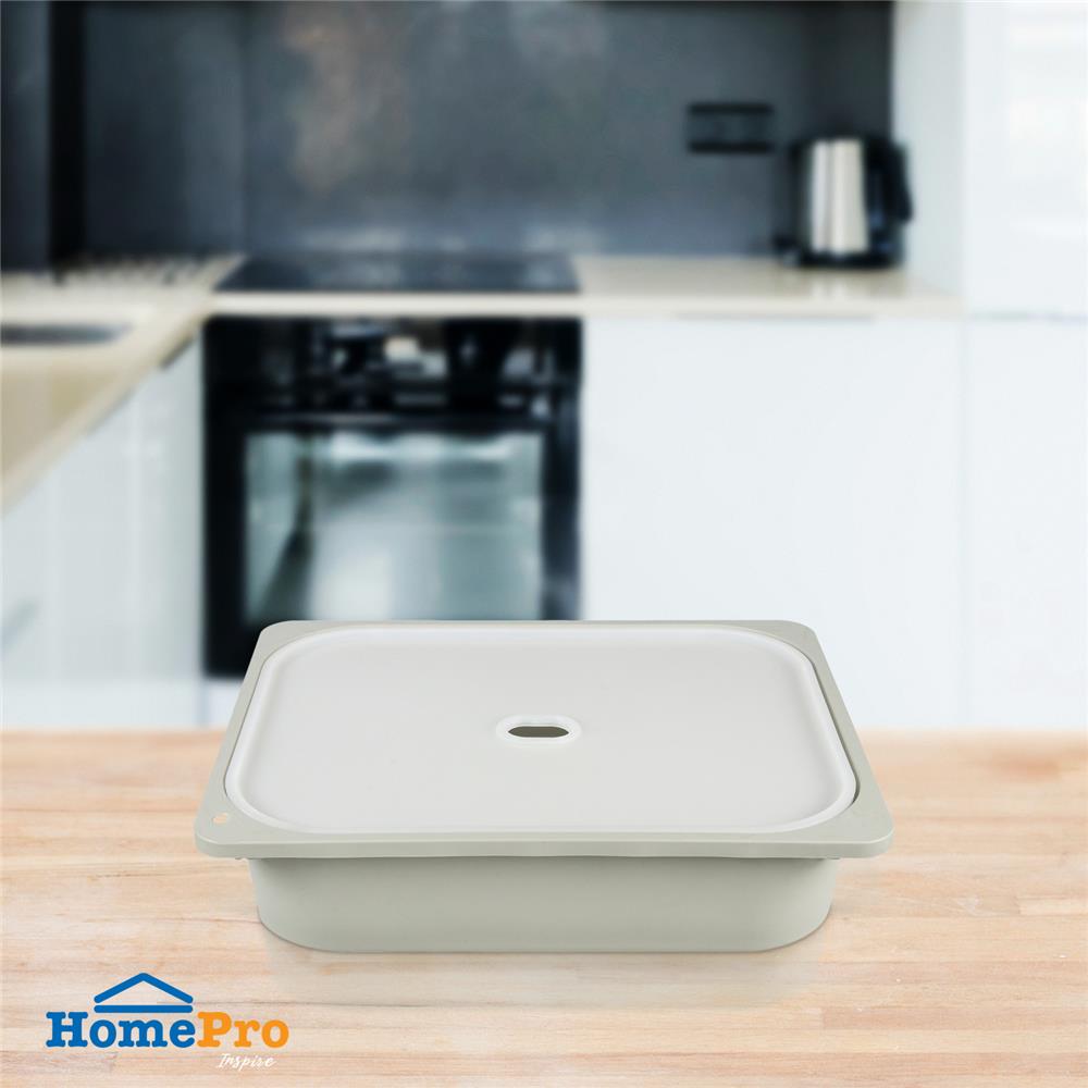 กล่องฝาปิด STACKO 2011A 43x33x10 ซม. สีเทา