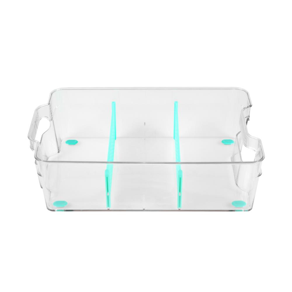 กล่องจัดเก็บในตู้เย็นแบบแบ่งช่องซ้อนได้ L KECH