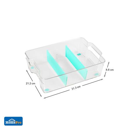 กล่องจัดเก็บในตู้เย็นแบบแบ่งช่องซ้อนได้ L KECH_5