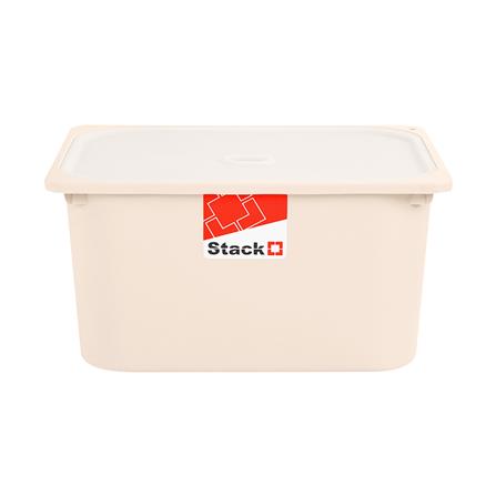กล่องฝาปิด STACKO 2011B 43x33x22 ซม. สีเบจ_1