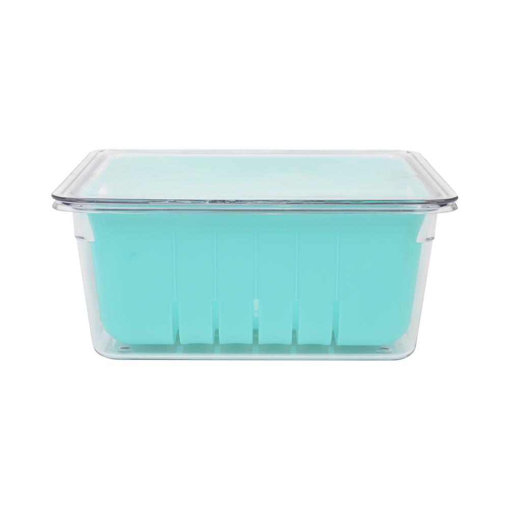 กล่องจัดเก็บในตู้เย็นมีฝา พร้อมตะกร้า 1 ใบ KECH