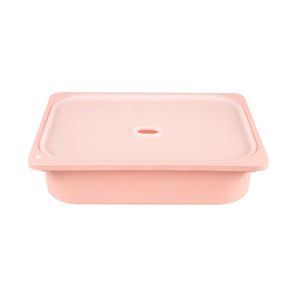 กล่องฝาปิด STACKO 2011A 43x33x10 ซม. สีชมพู