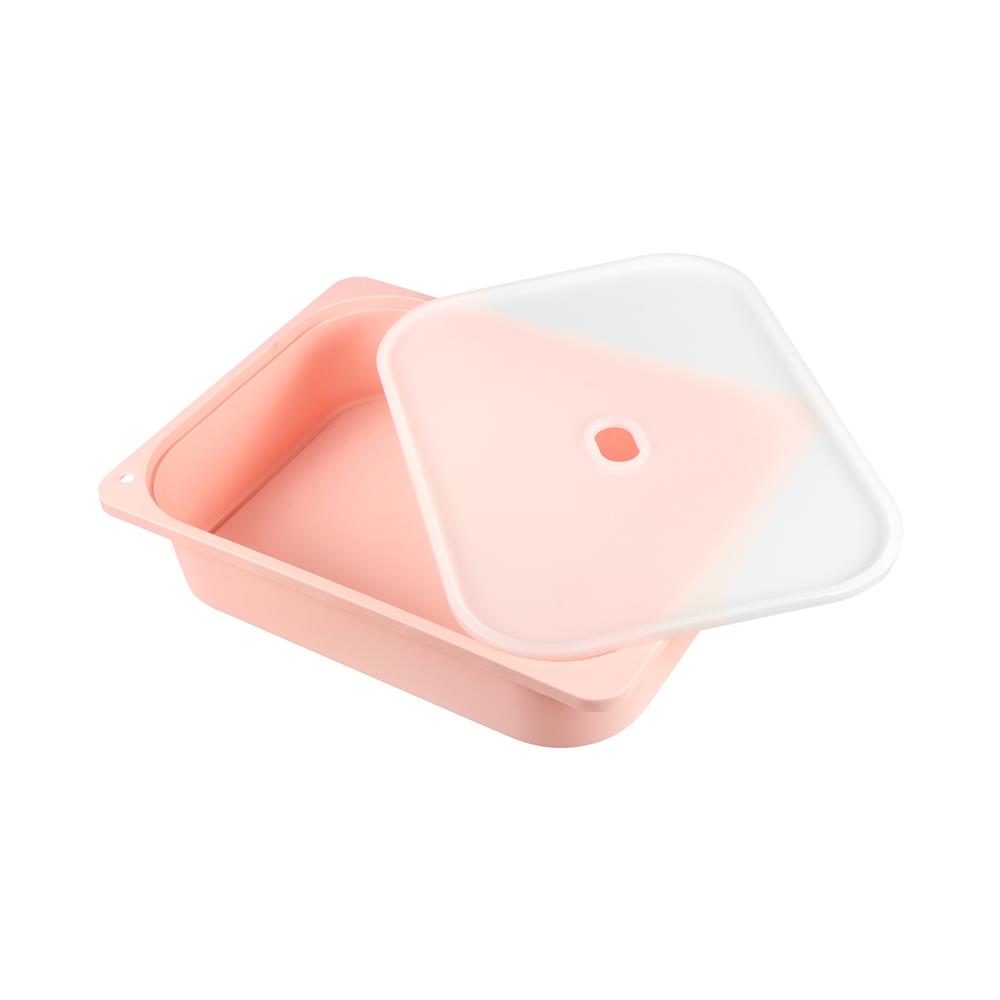 กล่องฝาปิด STACKO 2011A 43x33x10 ซม. สีชมพู